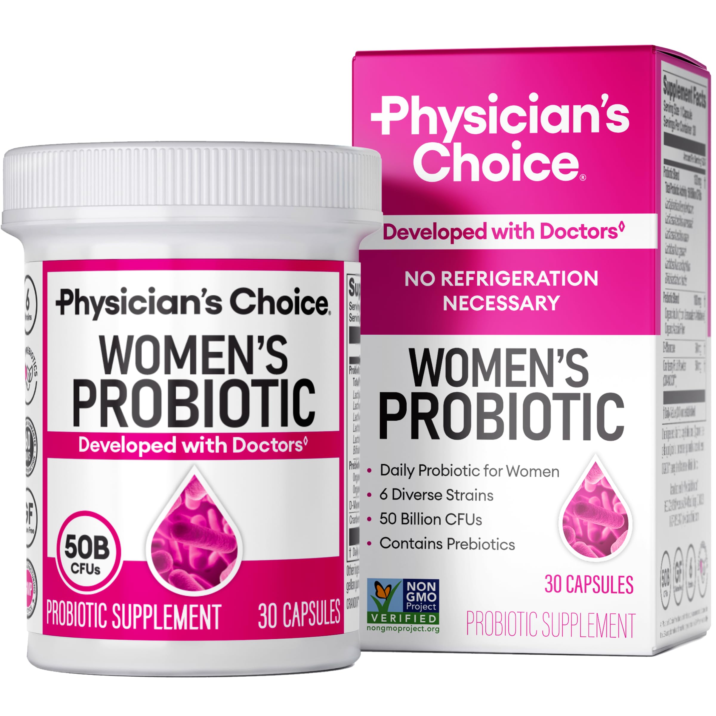 Physician's Choice Probiotics for Women - PH Balance, Digestive, UT, & Feminine Health - 50 Billion CFU - 6 Unique Strains for Women - Organic Prebiotics, Cranberry Extract+ - Womens Probiotic - 84 CT — Amazon image 9