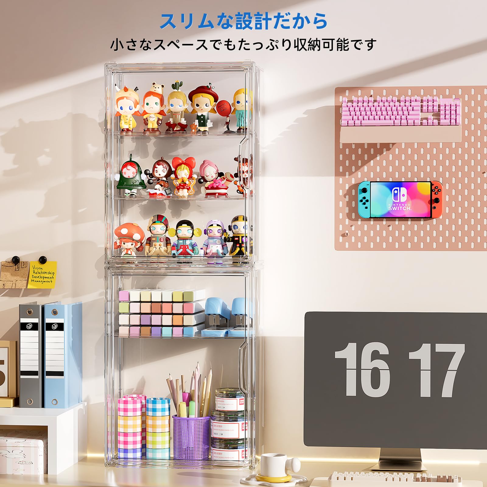 Amazon.co.jp: JOYZAN アクリル フィギュアケース 壁掛け ディスプレイ