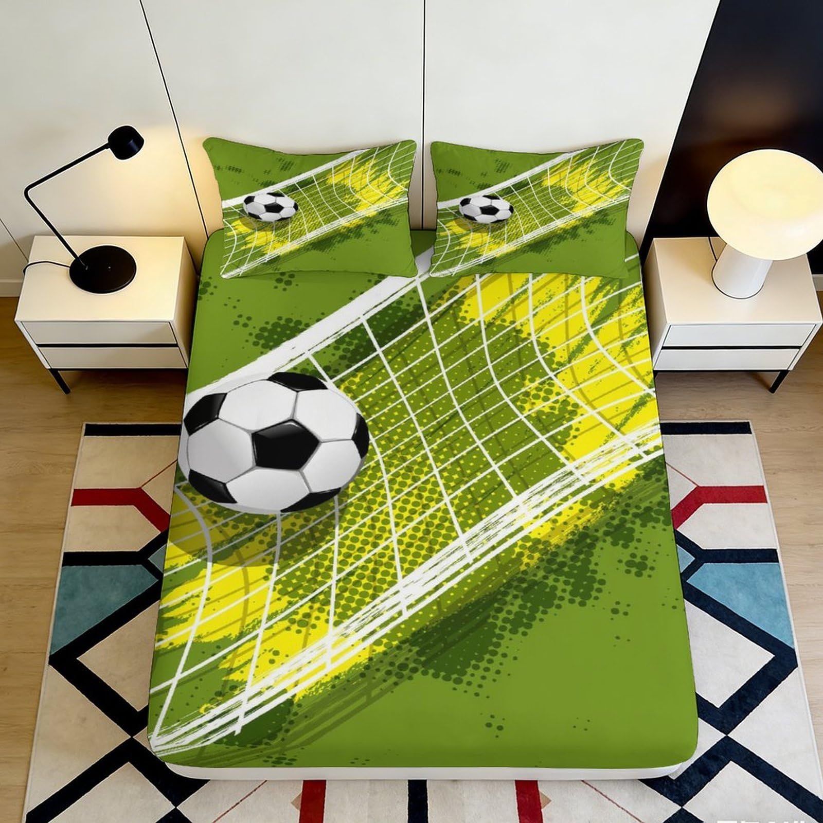 3D Printed Cartoon Monkey Microfiber Deep Pocket Fitted Sheet Bedroom Bedding Set Non-Slip Elastic Hem Monkey Mattress Fitted Cover 140x200x25cm