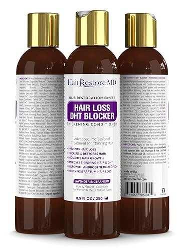 Miniatura 2 de BLOQUEADOR DE LA PÉRDIDA DEL CABELLO DHT ACONDICIONADOR ESPESANCIANTE "Lavanda y Geranio" Biotina Crecimiento del cabello, Cafeína, Adelgazamiento