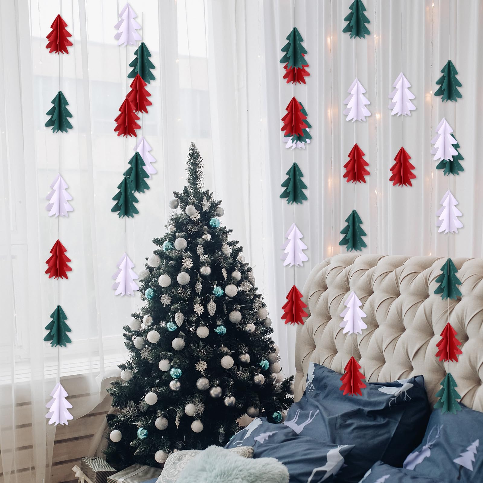 3 Pcs Woodland Tree Garland Ornaments - Image 4