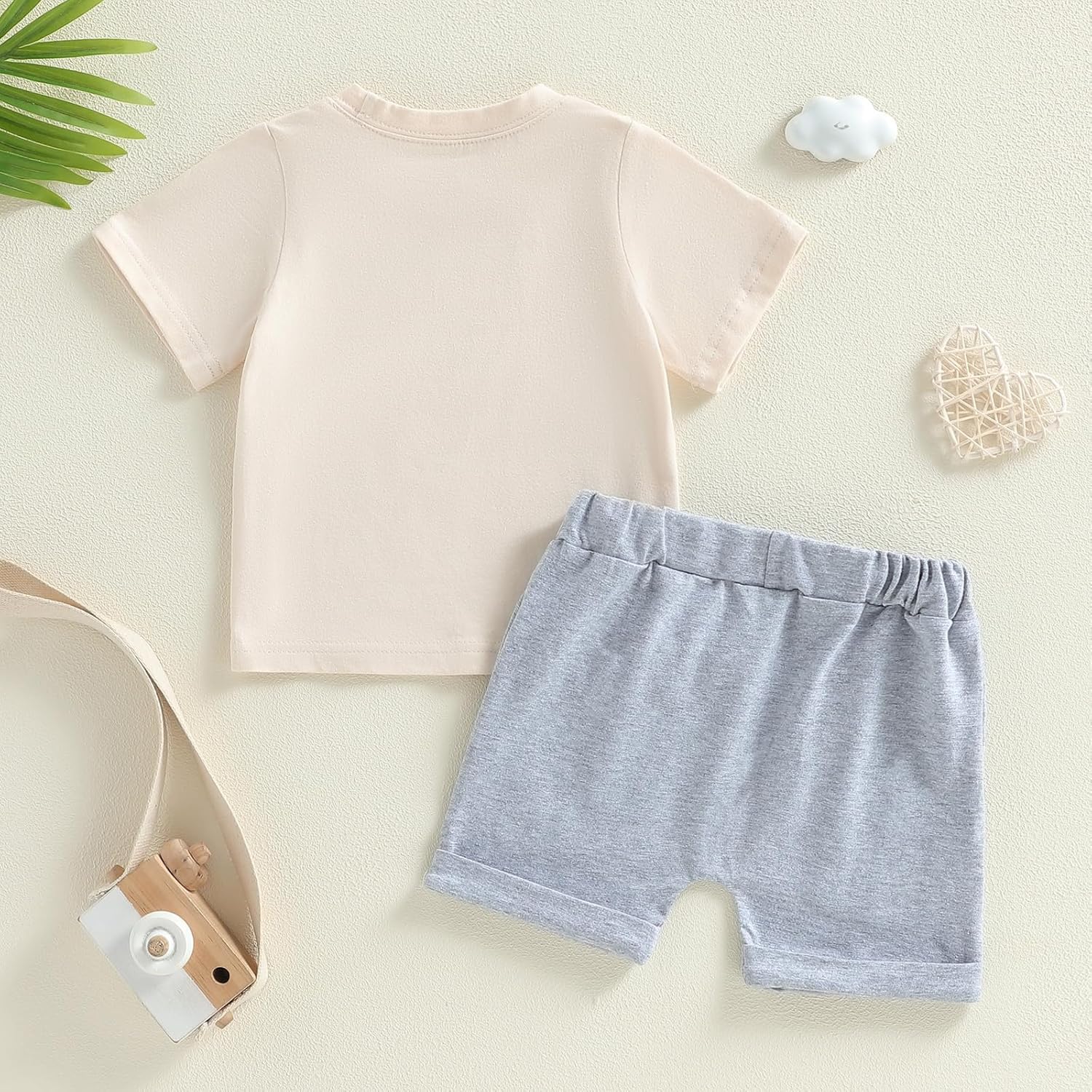 Yoawdats Toddler Baby Boy Clothes Letter Truck Short Sleeve T-shirt Top and Short Set Summer Spring Outfits for 6 Months-4T - Image 7