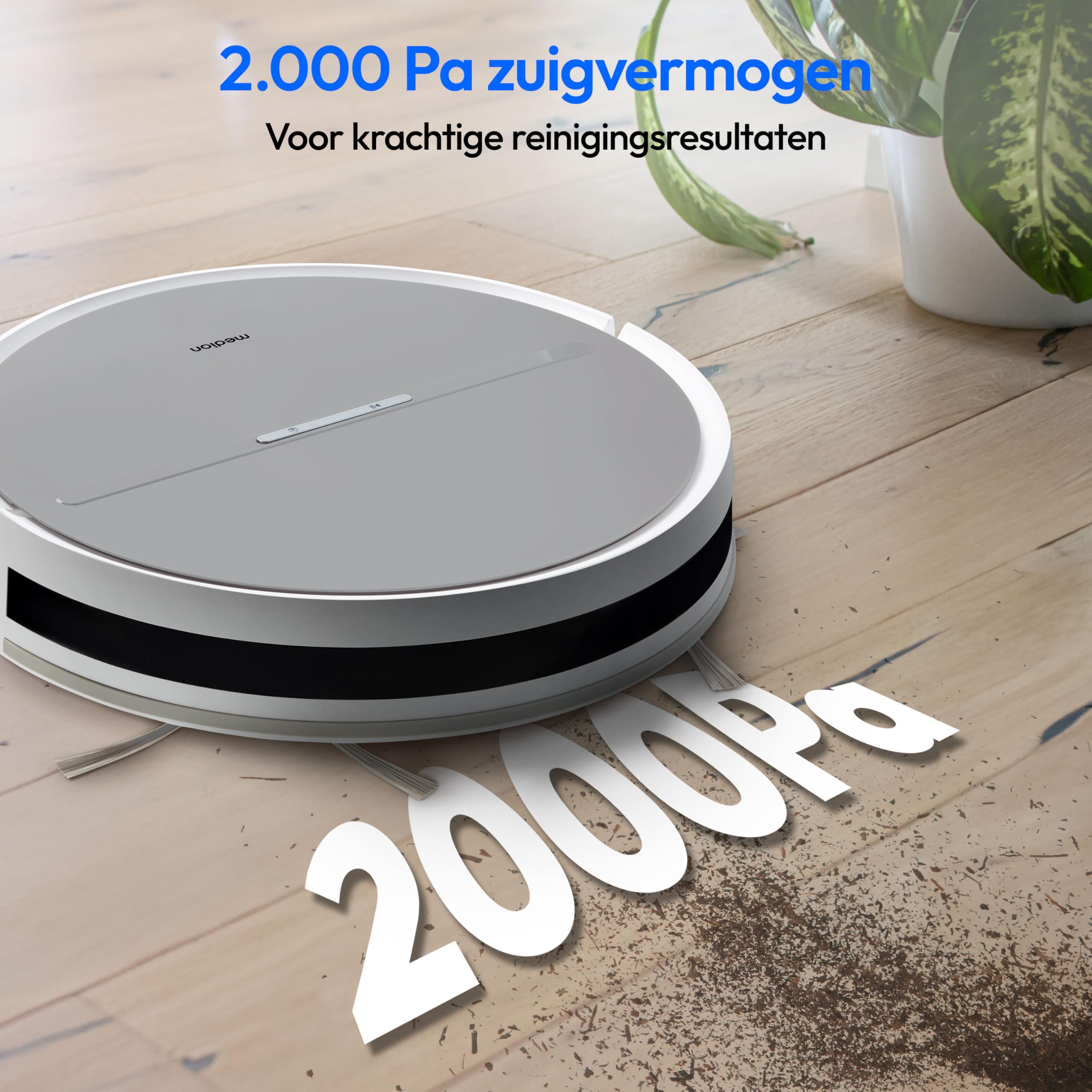 Medion - Robotstofzuiger S35 - 4000 Pa - 140 Min - 550 Ml