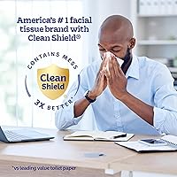 Vista 8 de Kleenex Pañuelos faciales ultra suaves, 18 cajas planas, 120 pañuelos por caja, 3 capas (2,160 en total), el embalaje puede variar