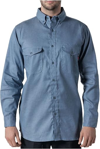 Walls Mens FR Comfort Button Down Work Shirt