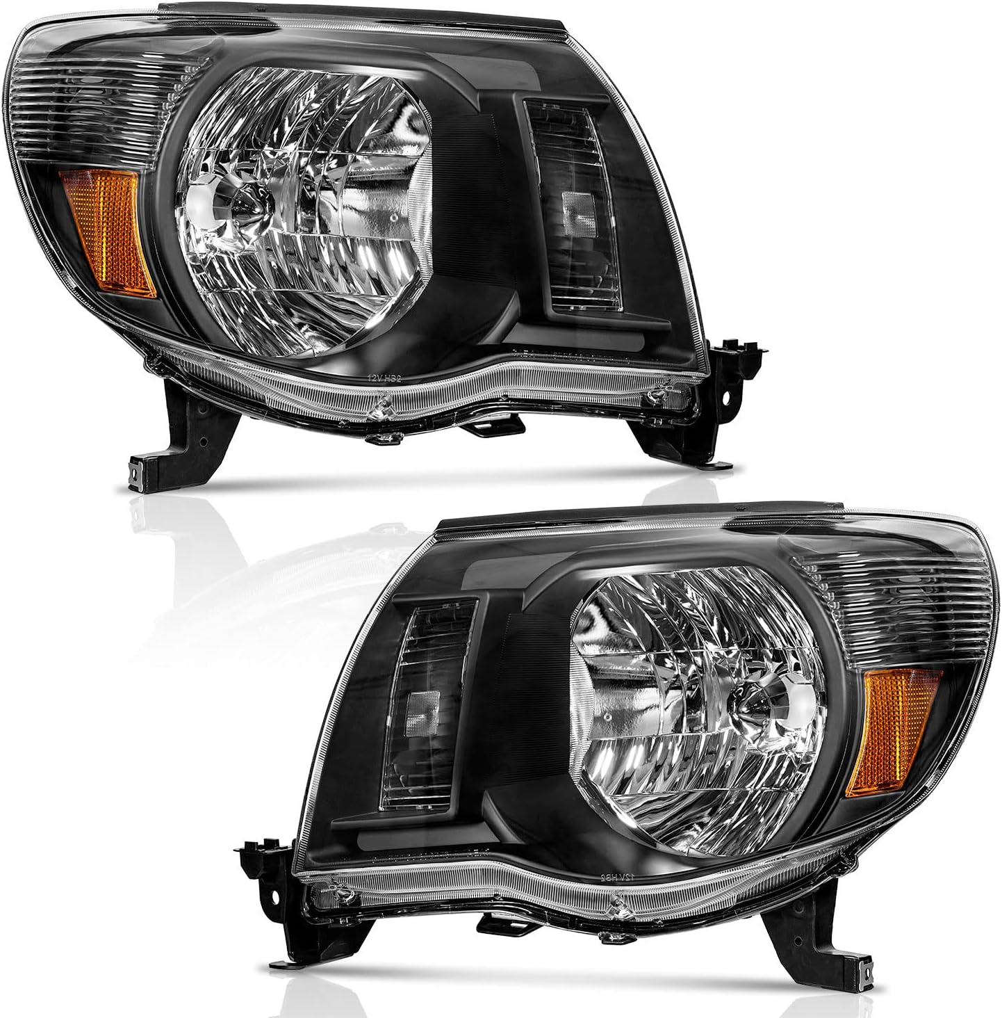 - WEELMOTO Headlights Assembly Compatible with 2005-2011 Tacoma Headlights Assemblies for 05 06 07 08 09 10 11 Tacoma Replacement Automotive
