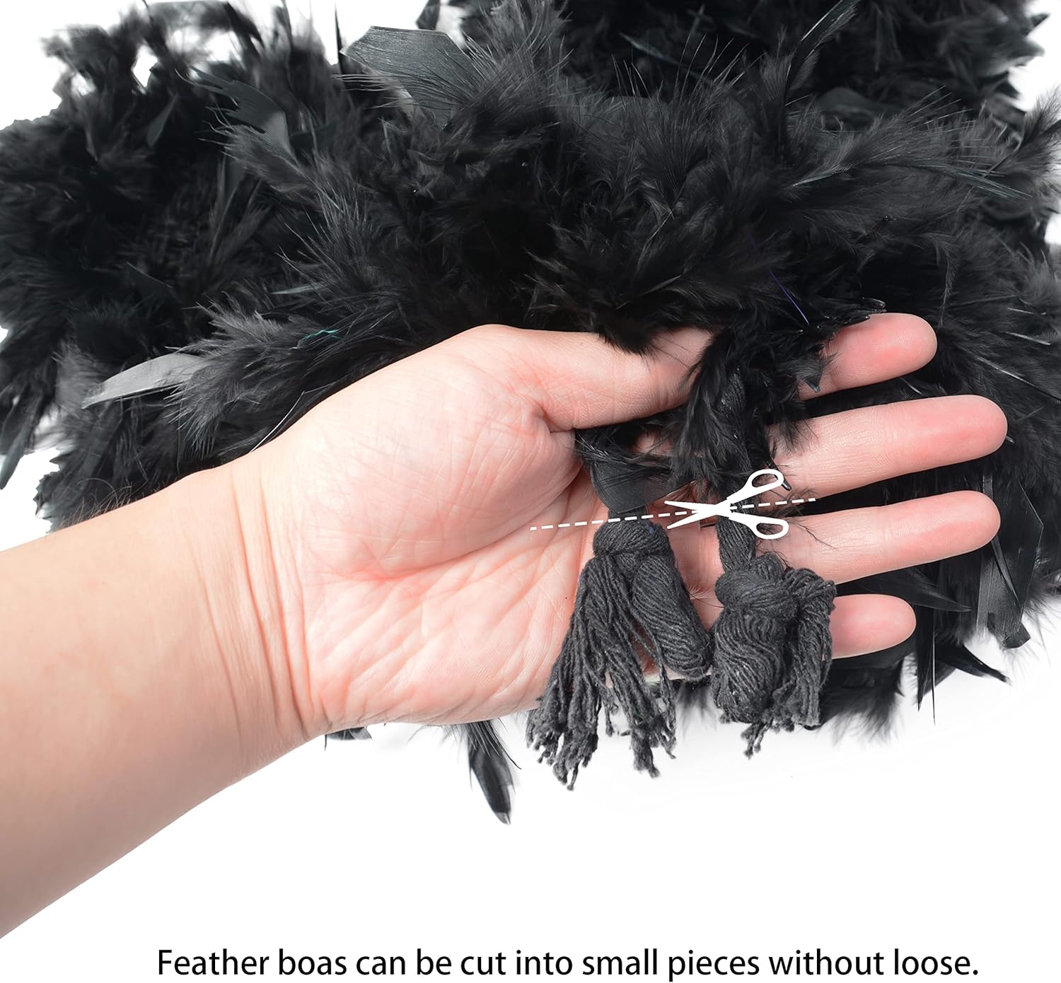 Ws&Wt 2 Yards 100 Grams Turkey Chandelle Feather Boa for Adult Women Costume Accessory Dress up Party Favors - Image 6