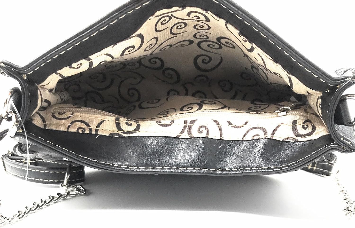 Texas West Women's Embroidered Flora Sugar Skull Purse Handbag and Clutch Wallet set in 4 colors