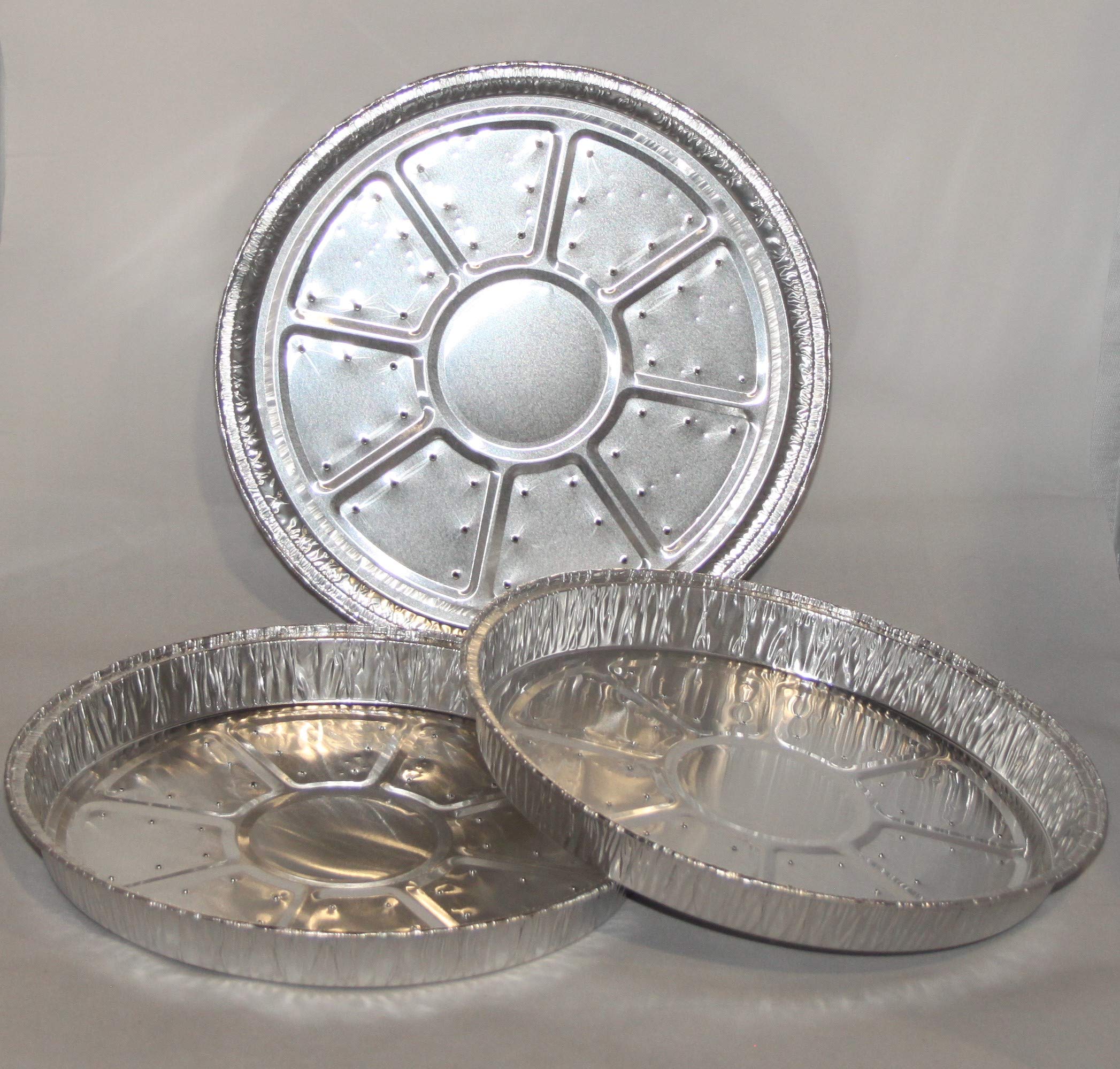 100 x 8" Round Foil Trays with Holes