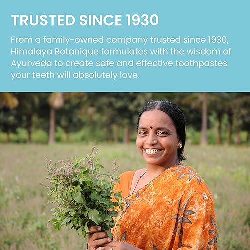 Miniatura 9 de Himalaya Botanique Complete Care - Pasta de dientes, a base de hierbas, sabor a menta, combate la placa, refresca el aliento, sin flúor, sin sabores