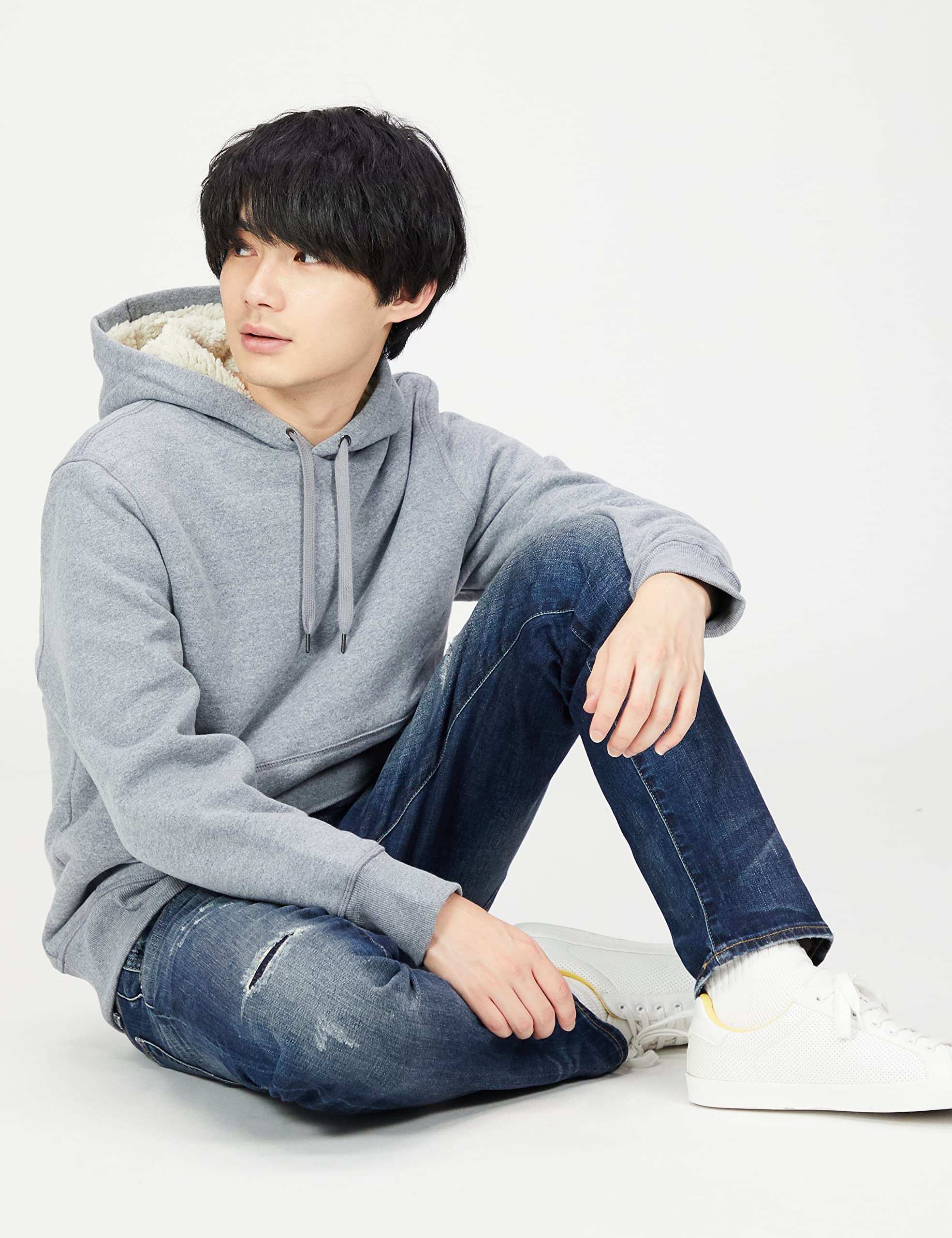 Amazon Essentials Felpa con Cappuccio con Fodera in Sherpa Uomo