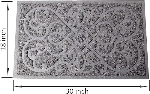 Miniatura 2 de PetLike - Alfombrilla que atrapa la arena cuando los gatos salen de la caja de arena, alfombrilla que pueden usar los gatos para comer, es suave