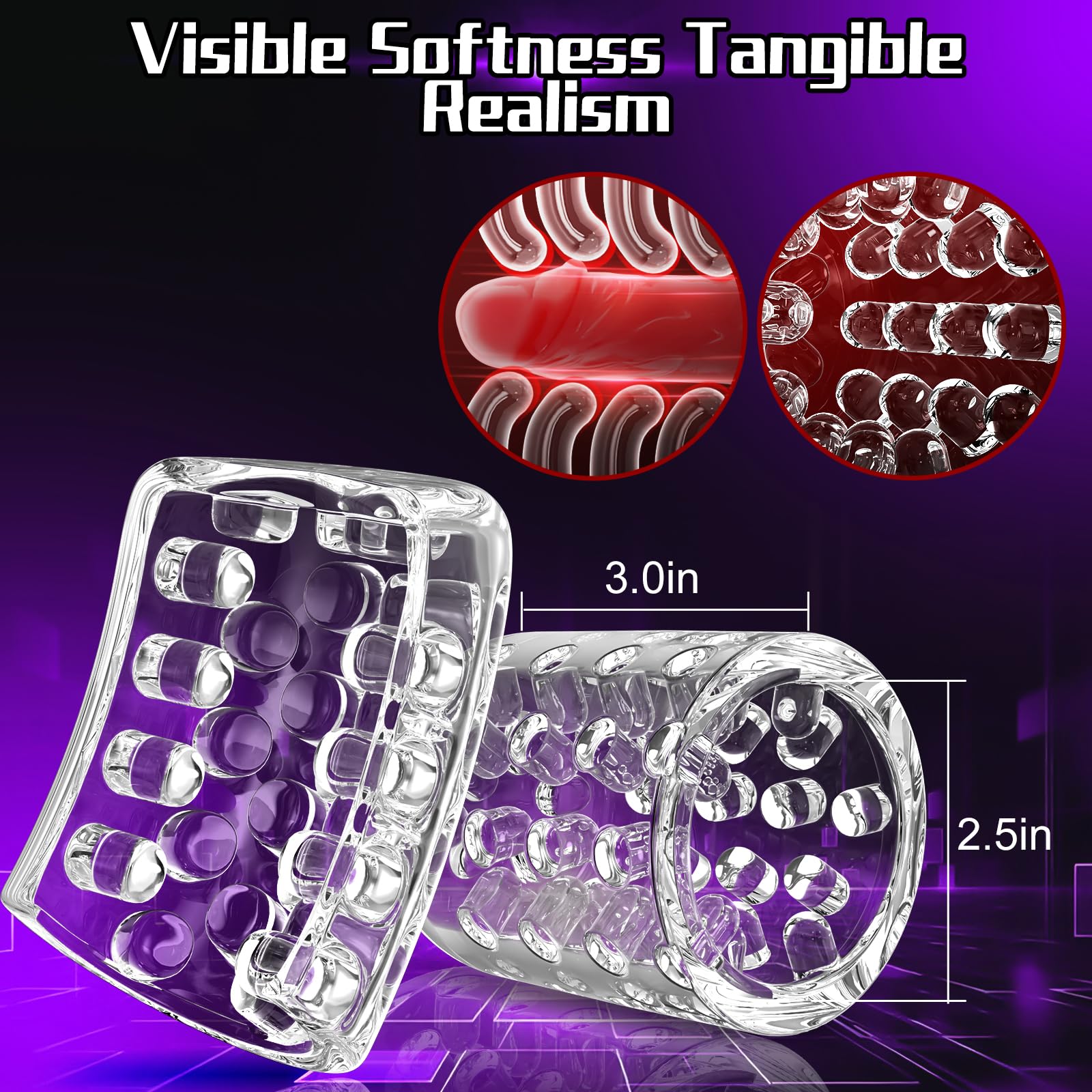 HIVEFUN Masturbâteur Homme Mains Libres, Sex Toys Masturbateurs Masculins Automatique avec Turbo en un Clic 7 Modes de Poussée et de Rotation, Sex Machine Vaginette Sex Toýs Jouets Sex pour Adultes