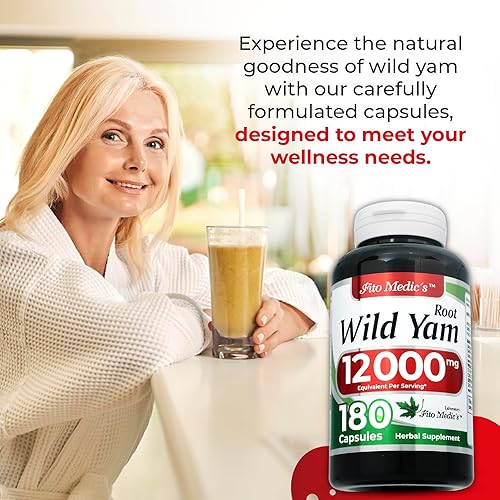 Miniatura 2 de FITO MEDIC'S Laboratorio  ñame silvestre  Cápsulas de raíz de ñame silvestre  180 Cápsulas  12000 mg  Raíz de ñame silvestre  Extracto de ñame