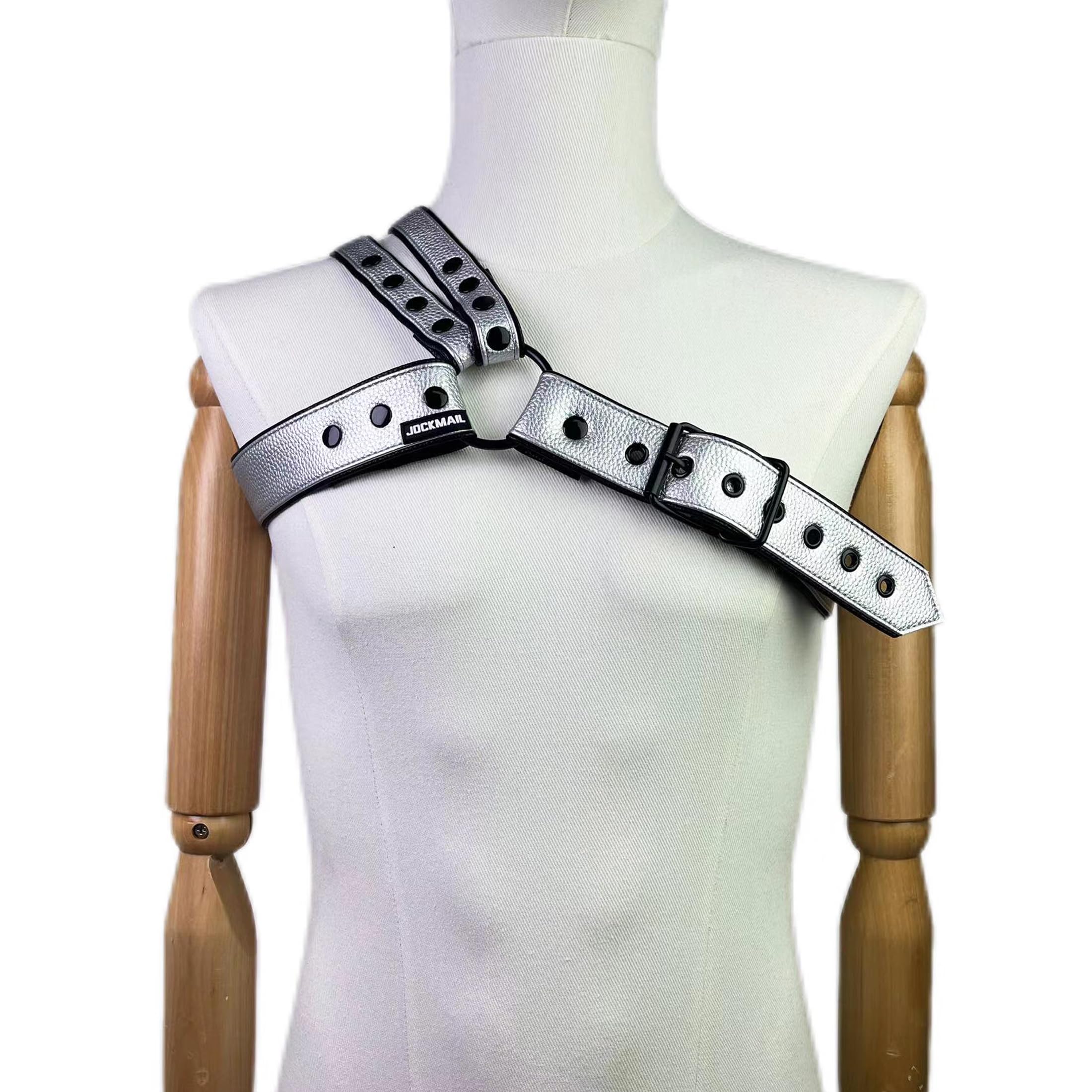 JOCKMAIL Männer Brust Geschirr Leder Harness für Männer Sexy Unterwäsche für Mann Verstellbar Body Brust Brustgurt