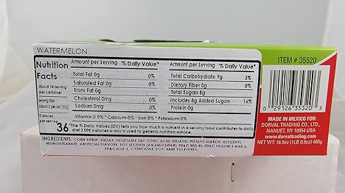 Miniatura 3 de Top Pops Chewy Taffy Pops, sandía, 16.9 onzas