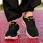 Chaussures de course Coussin Femmes Trainers de marche Léger Respirant Mesh Athletic Sneakers Femmes Sports Chaussures de tennis