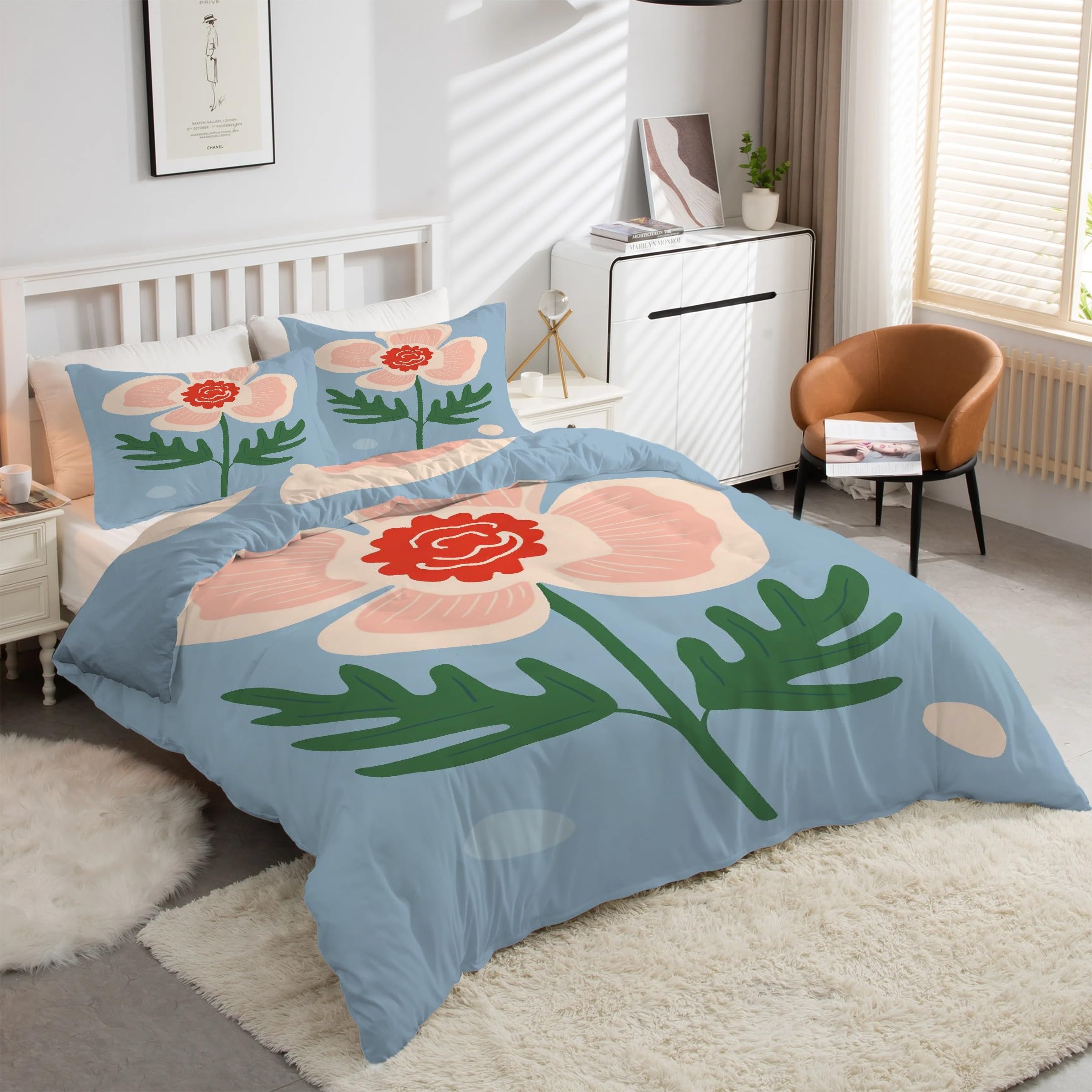 Housse de couette 240 x 260 microfibre douce avec fermeture éclair kK2700