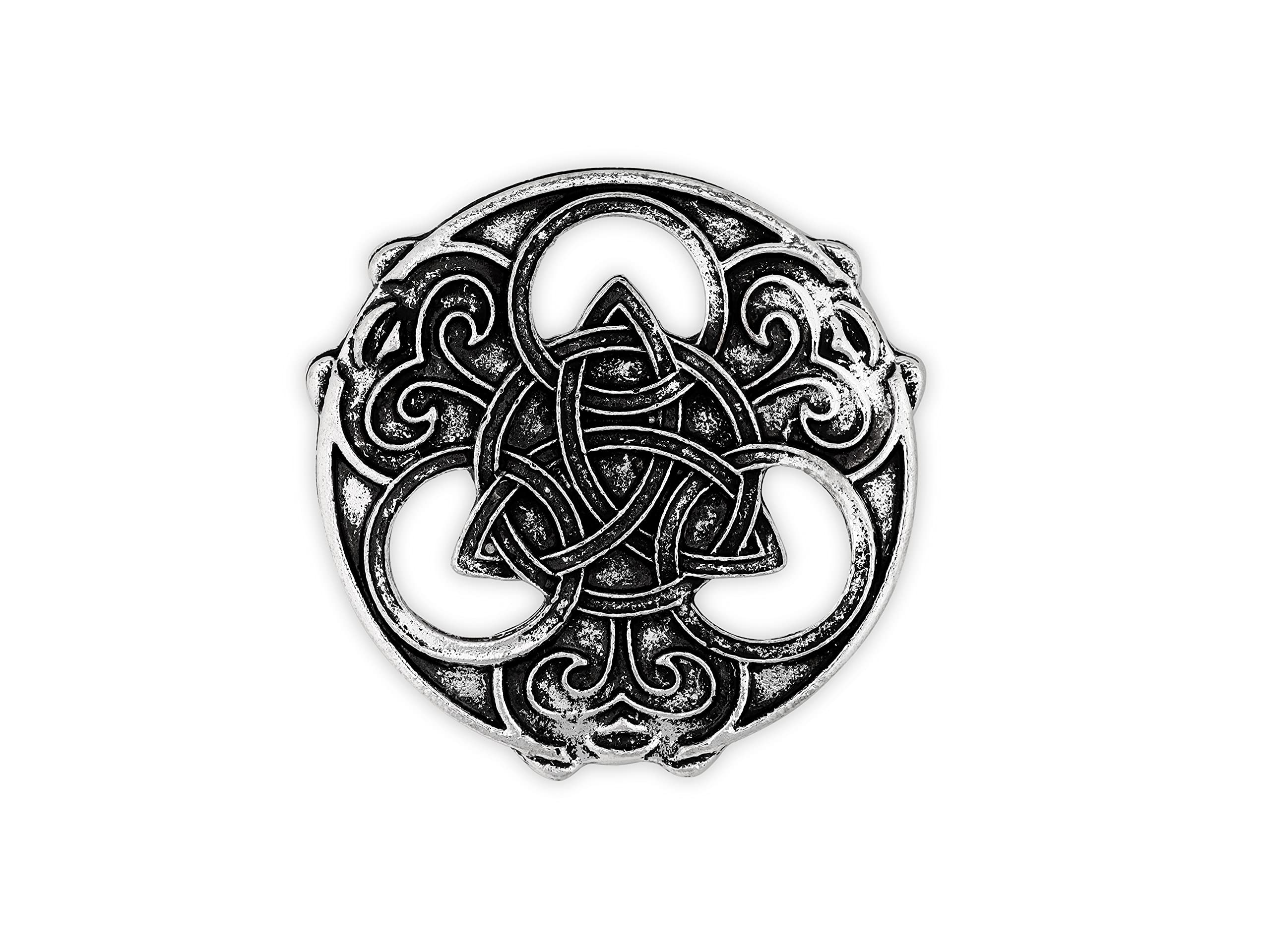 HAQUILTriquetra Brooch Pin Viking Celtic Brooch Pin Set Norse Jewelry Pagan Amulet Wiccan
