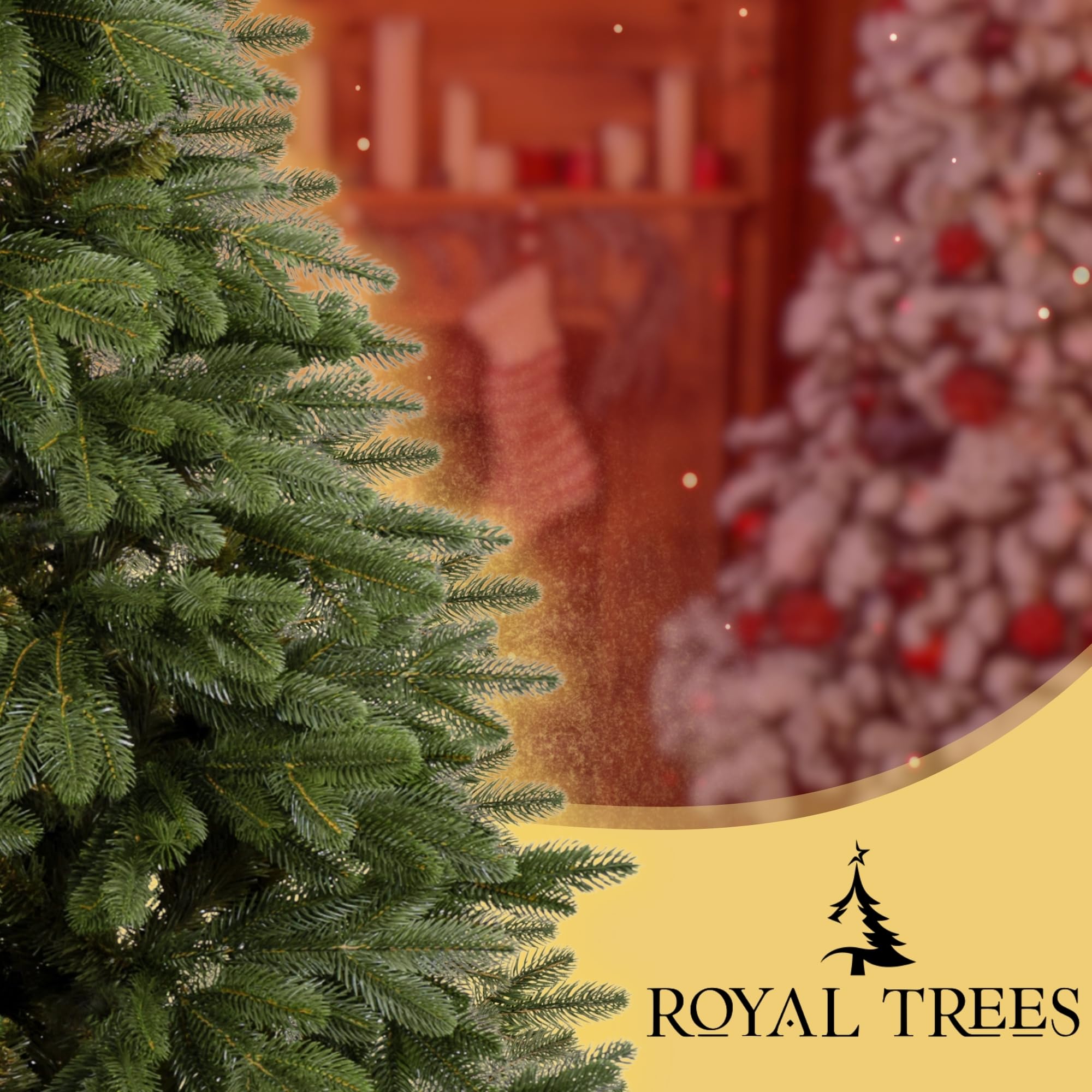 Árbol de Navidad artificial 180 cm, pino escandinavo artificial denso con 509 puntas, pino de aspecto realista, incluye soporte de madera resistente y bolsa de almacenamiento