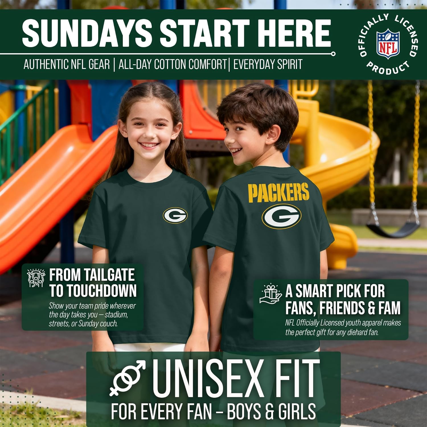 Team Fan Apparel NFL Youth Final Countdown Tee- Pro Football T-Shirt for Boys & Girls - Kids Clothes - Game - Image 4