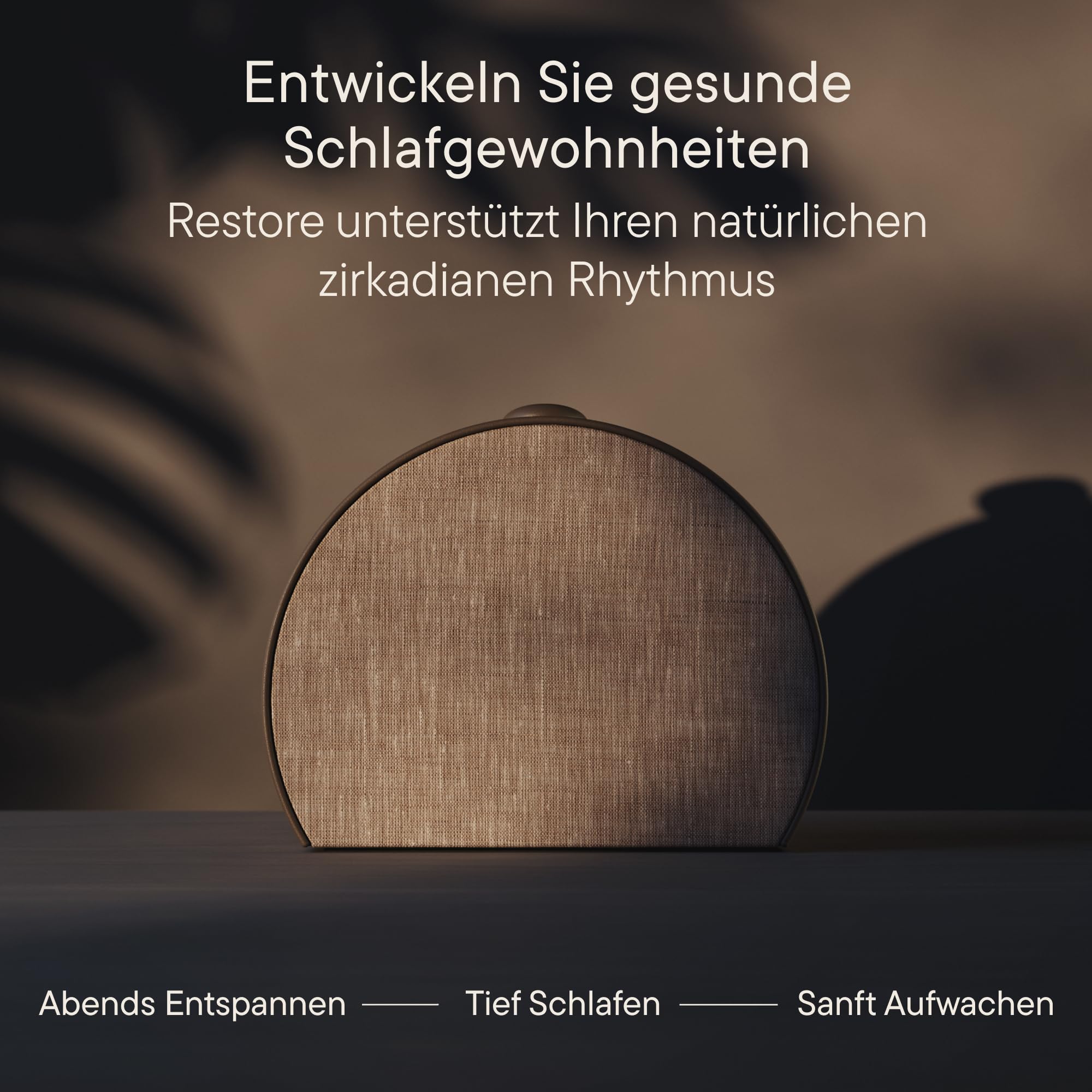 Hatch Restore 3 Sunrise-Alarmwecker und Wecker mit Soundmaschine & Smart-Licht – Weißes Rauschen, bildschirmfreie Schlafroutine