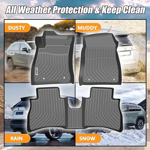 Miniatura 4 de orealtrend Alfombrillas negras de repuesto para Nissan SentraSylphy 2014 2015 2016 2017 2018 2019 resistentes para todo tipo de clima, alfombra