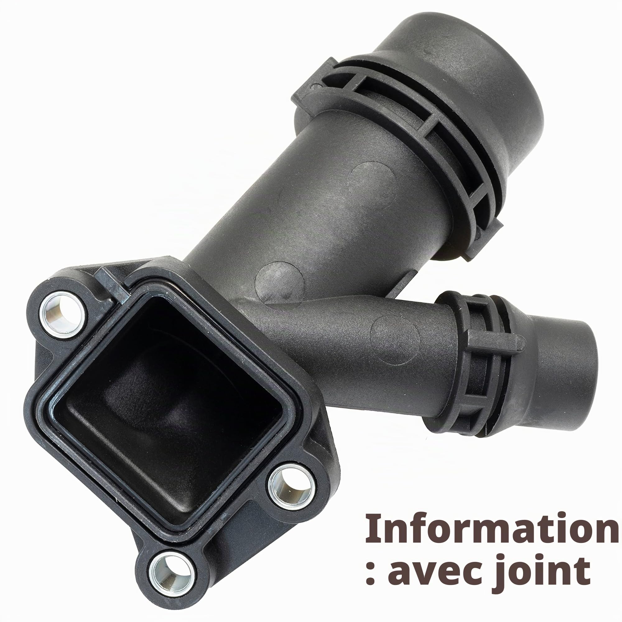 AERZETIX - C66184 - Bride de liquide de refroidissement avec bague d'étanchéité - avant, latéral culasse de cylindre - compatible avec 11122247744, 11127806196