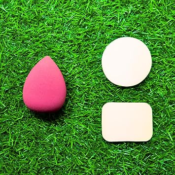 INVENTOR'S DEN 2-in-1 Professional Beauty Blender & puffs Makeup with Cotton Pad Foundation Blender, Powder & Cosmetic For Women's & Girls Cosmetic Makeup Soft, Reusable & washable (Multi-color)