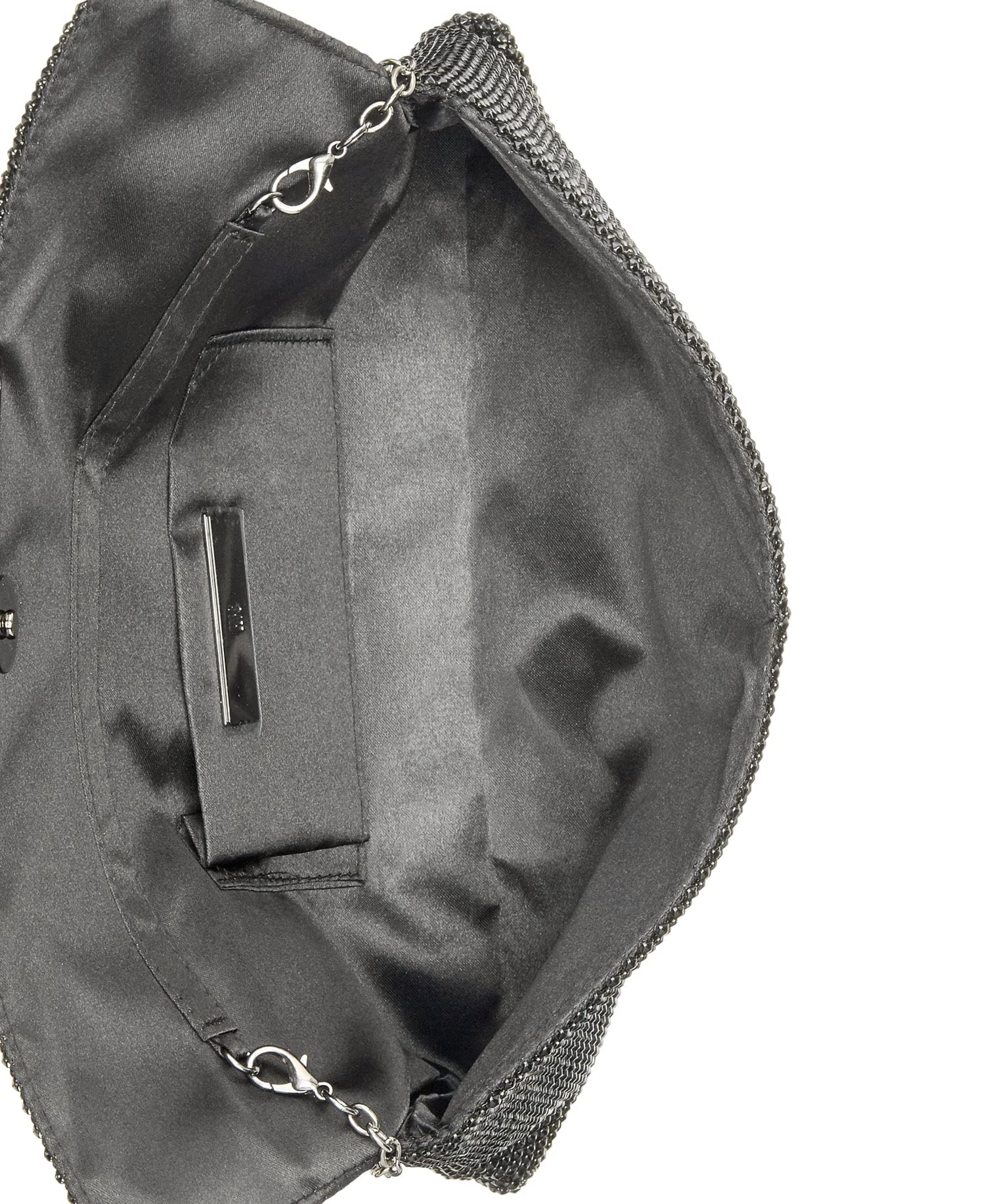 I.N.C. International Concepts I.N.C. Hether Shiny Mesh Clutch Silver