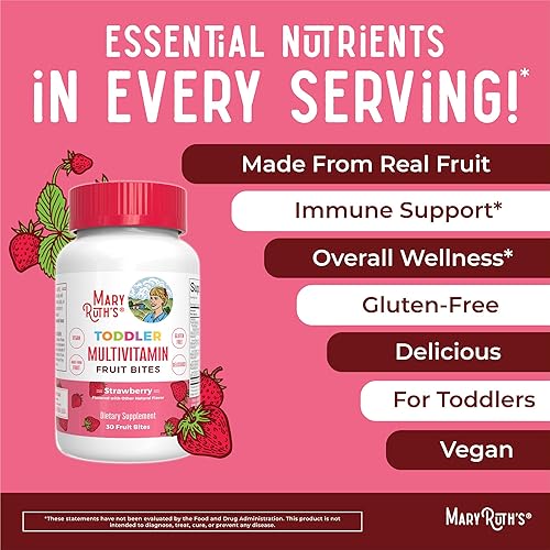 Miniatura 6 de MaryRuth's Multivitamínico para niños  Multivitamínico para niños de 1 año en adelante  Suplemento de apoyo inmunológico  Vitaminas para niños
