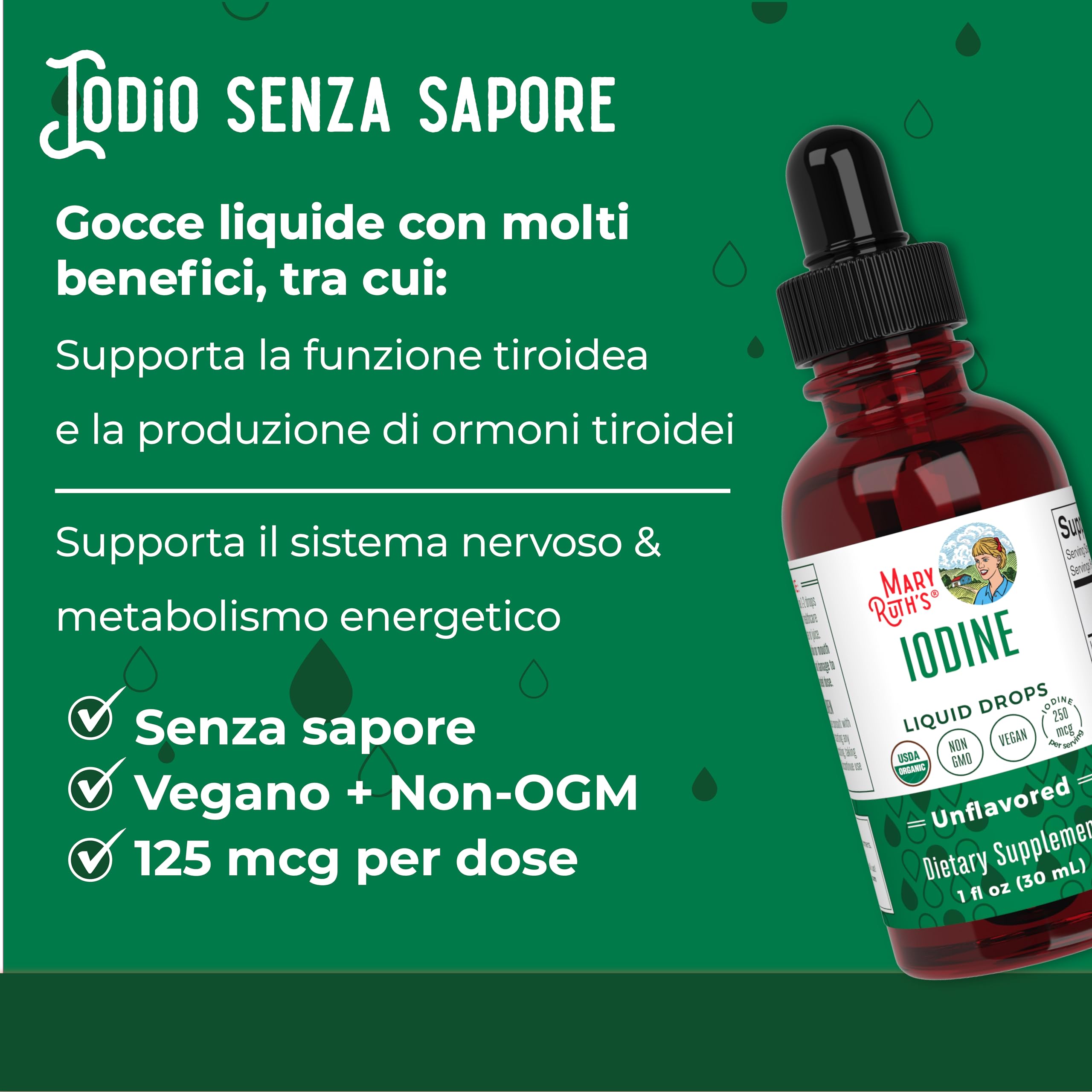 MaryRuth Organics Organic Iodine Liquid Drops - 30 ml
