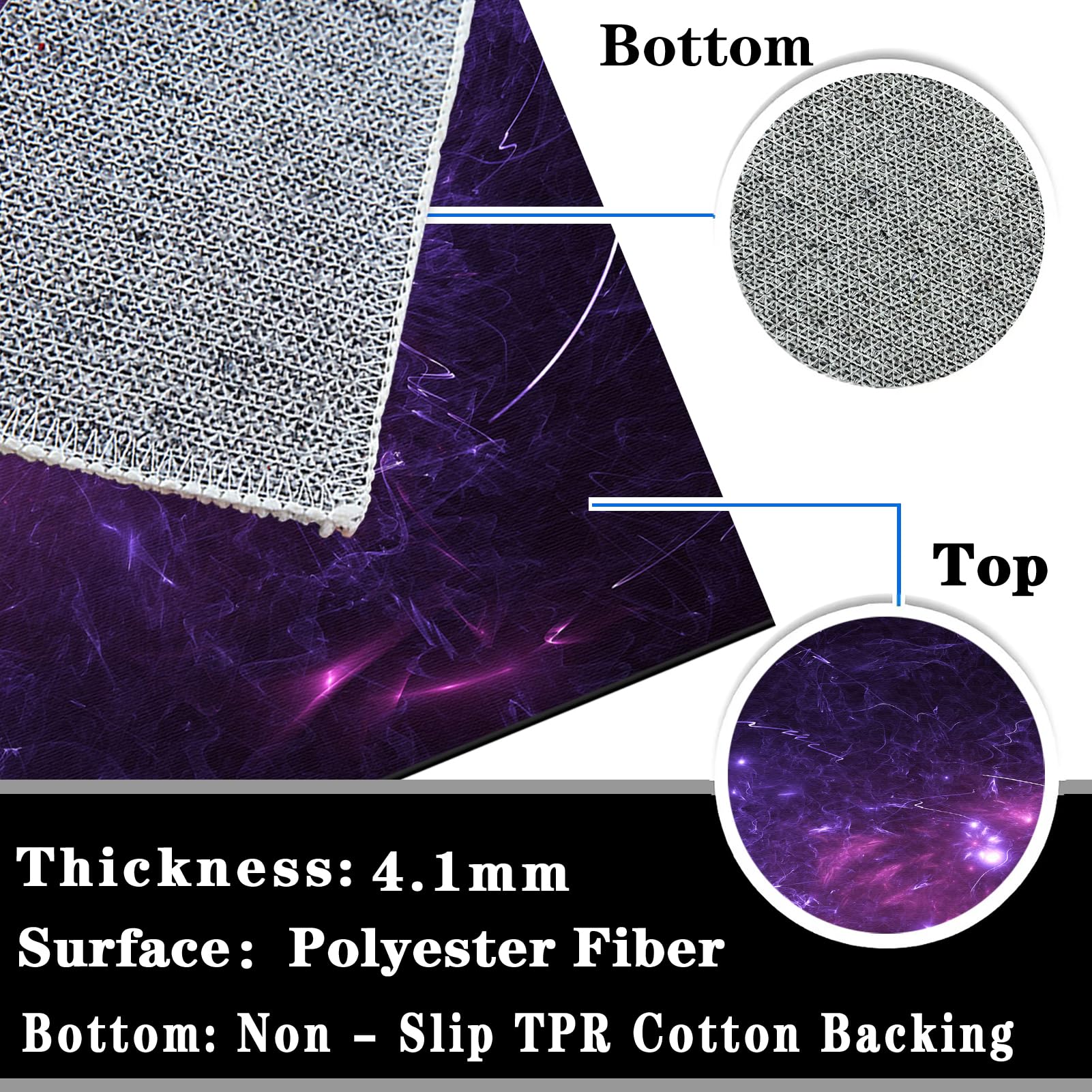 90 x 120 cm Teppich-Stuhlmatte, Bodenschutzmatte für Hartböden, Gaming Teppich Stuhlunterlage, Schreibtischstuhl Unterlage für Laminat, Bürostuhl Matte für Bodenschutz, Bürostuhlunterlage Teppich
