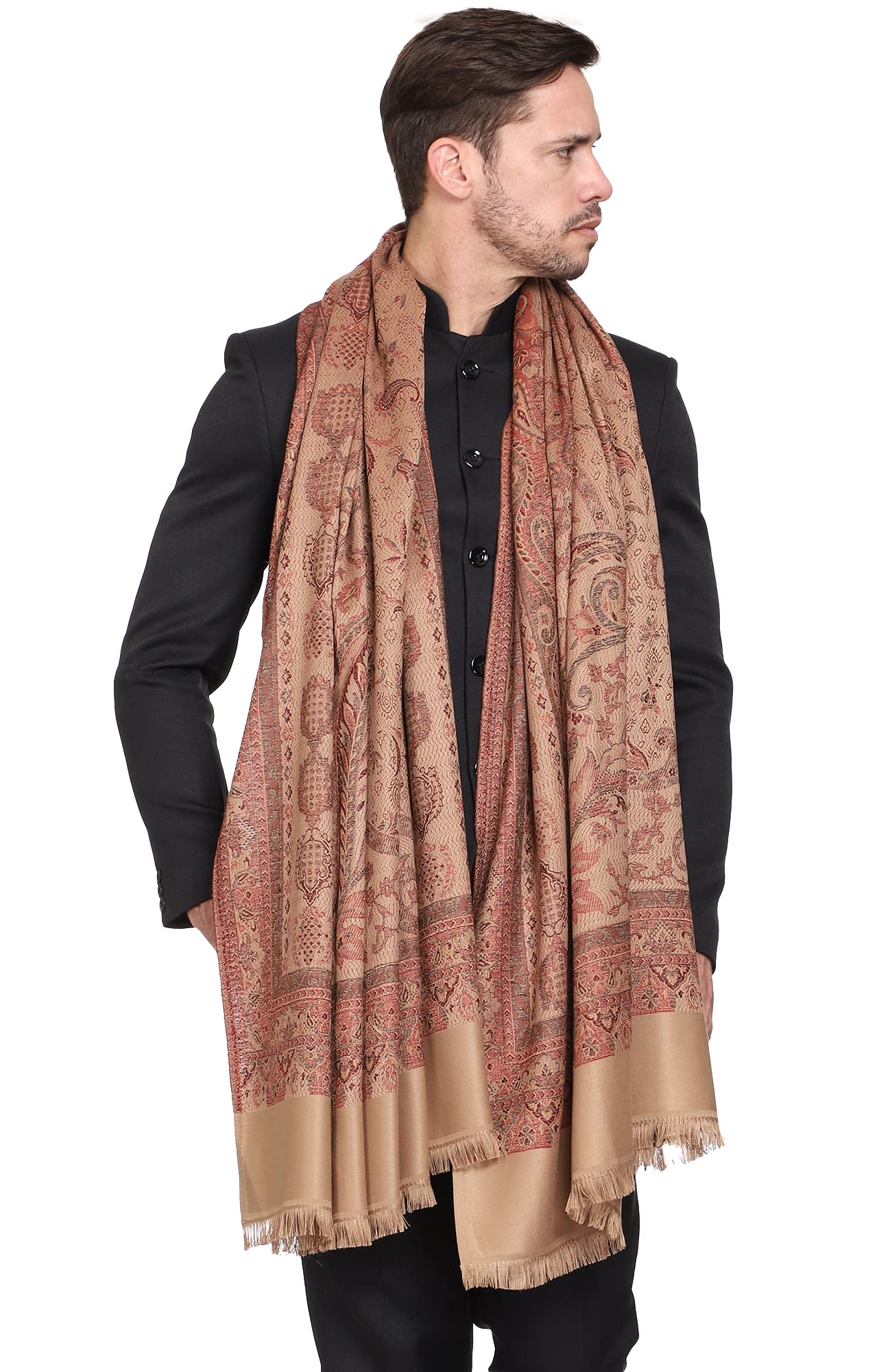 Men's Woven Acro Wool Gents Shawls, Muffler, Stoles for Men [40" X 80"]-image-36