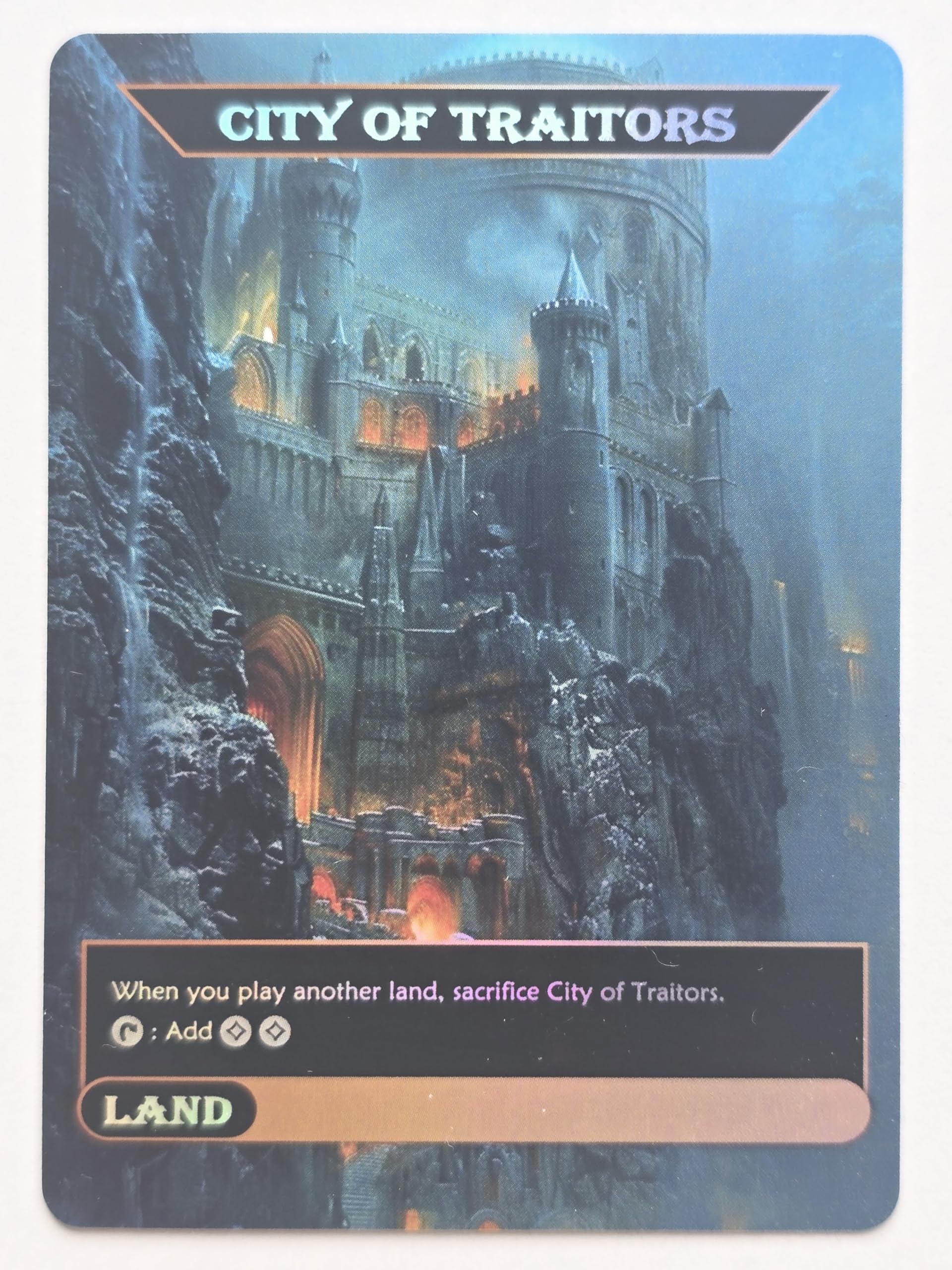 City of Traitors #01 Foil - Alternative Custom Art Land MTG