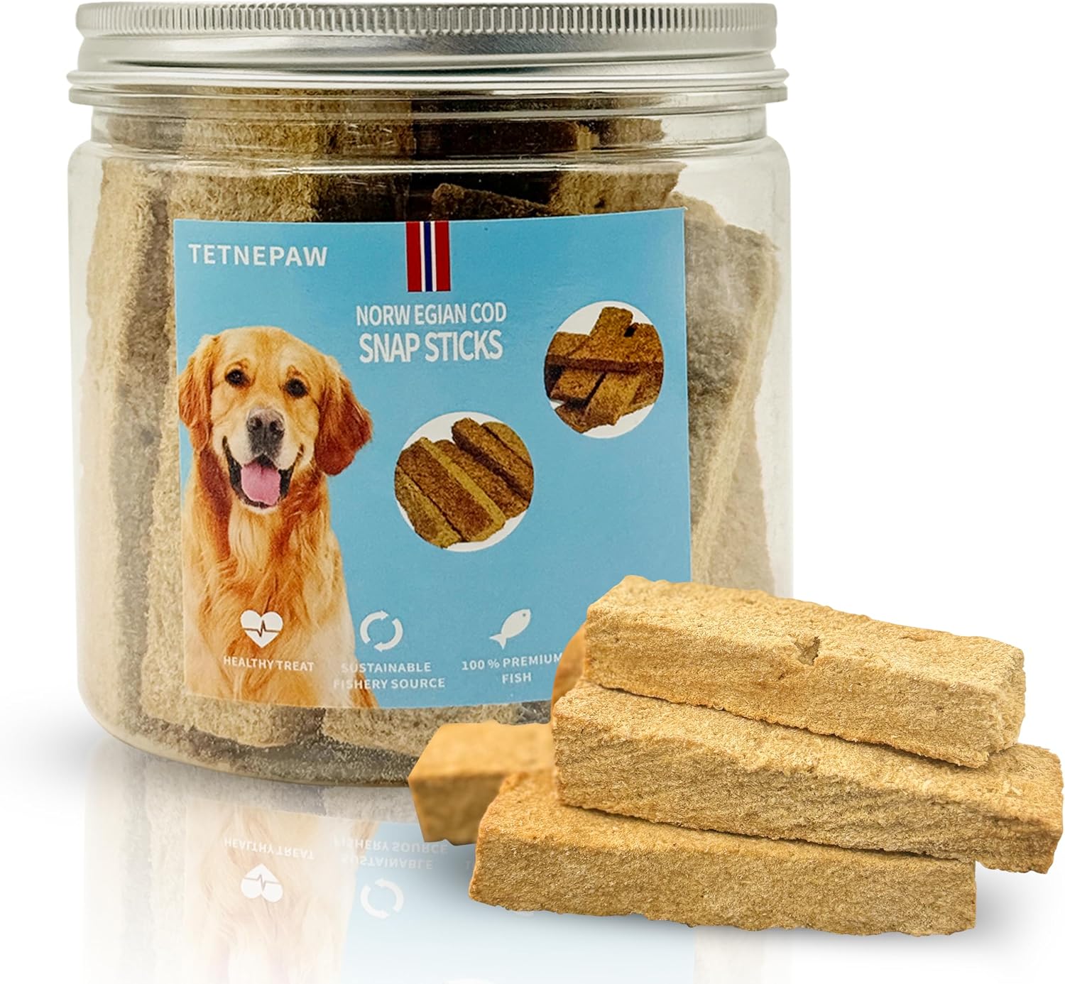 Dog Cod Filet Amazon.com : TETNEPAW Dog Fish Treats Cod Made with Premium Natural ...