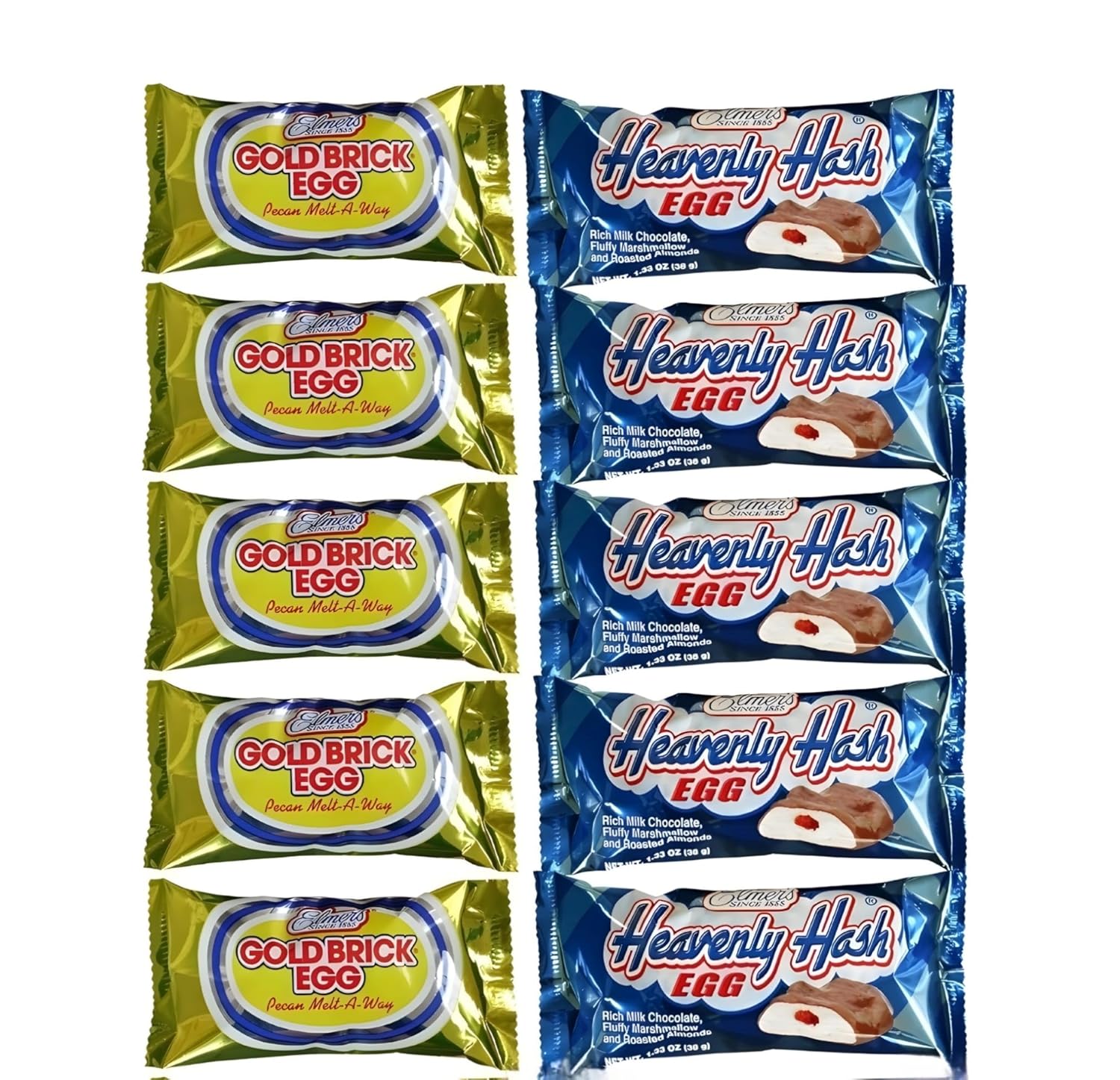 Chocolate Easter Gold Brick Eggs and Heavenly Hash Eggs 10 Pack