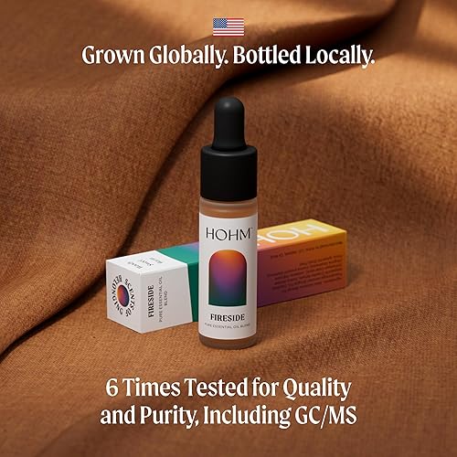 Miniatura 5 de Hohm Fireside - Mezcla de aceites esenciales, natural, puro para difusor de tu hogar, con abeto bálsamo, abeto Douglas y madera de cedro, 0.5 onzas