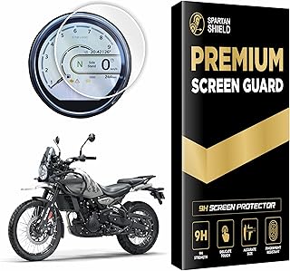 Spartan Shield Screen Guard For ROYAL ENFIELD HIMALAYAN 450 Bike 2023 Facelift || 4 inch Bike Instrument Cluster Protector || Anti Scratch | Water Resistant | HD Clear Visual || Himalayan450 9H Display Accessories 2025 [Not Tempered Glass]-picture-14