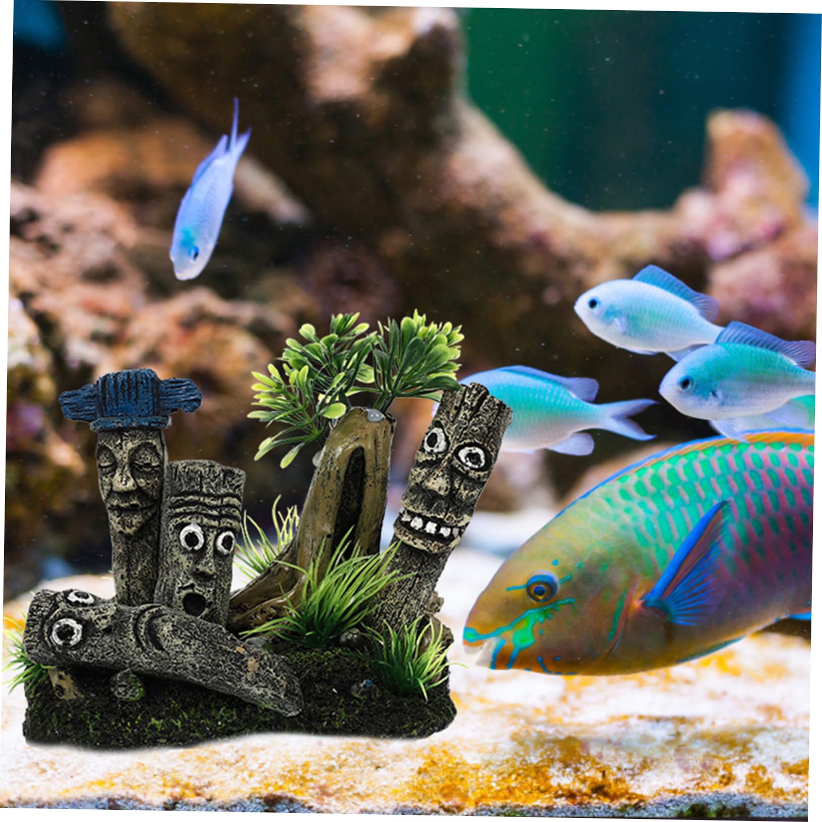 Toyvian Lot De 2 Décorations D'Aquarium en Résine