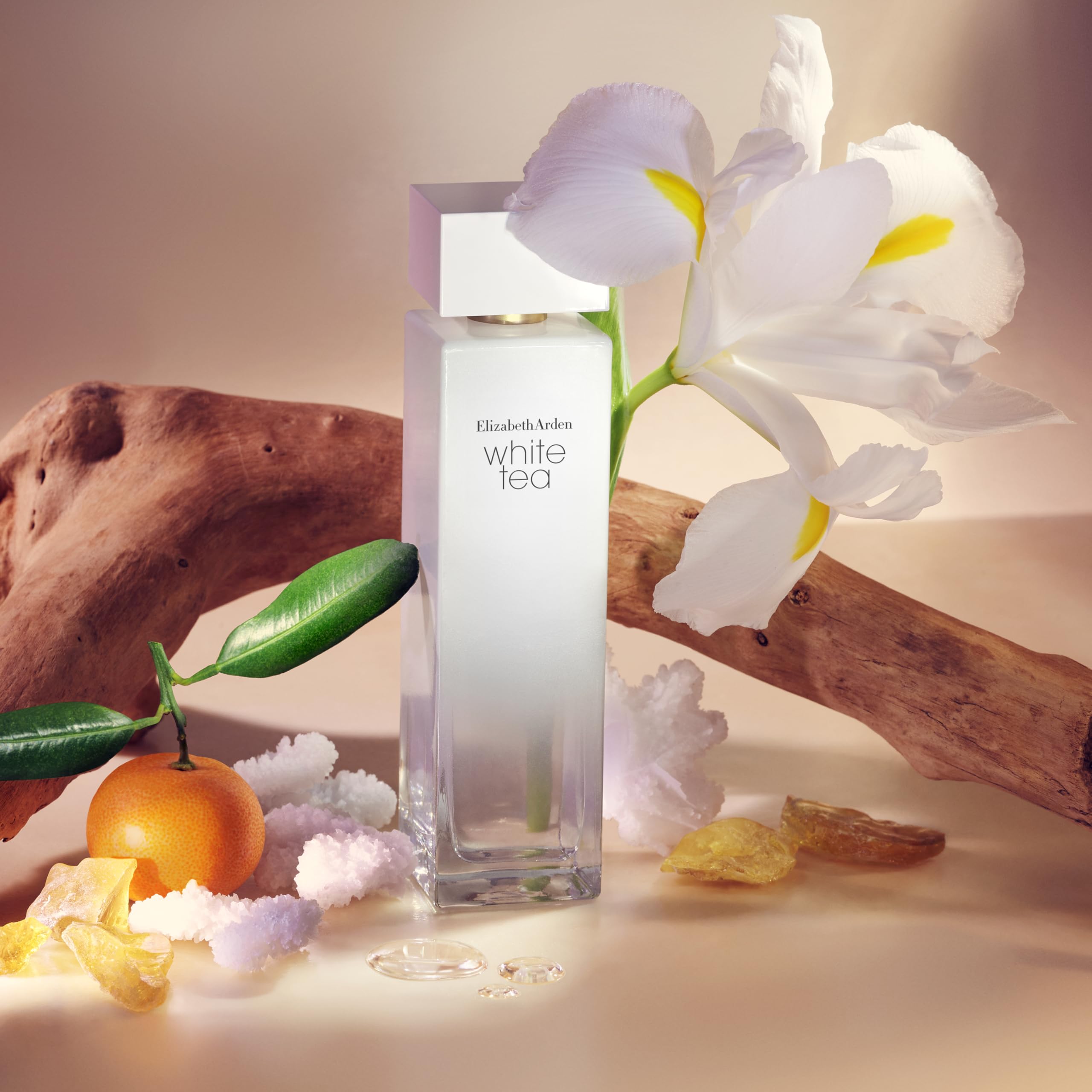 Elizabeth Arden - White Tea Eau de Toilette, Fragancia Floral Amaderada con Salvia, Iris Blanco y Almizcle, Perfume de Mujer Vegano y Duradero en Spray con Fragancia Ligera y Refrescante, 100ml