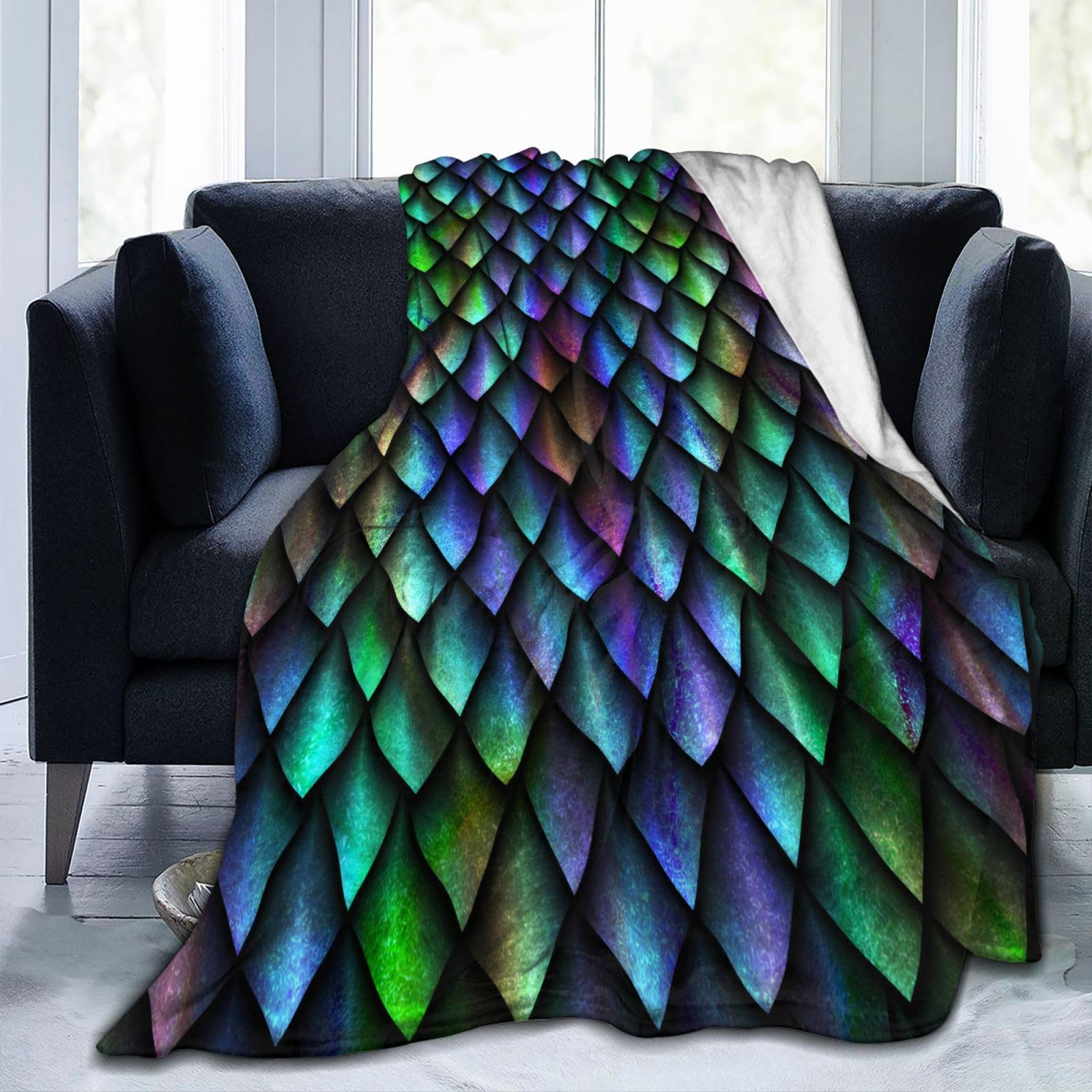 Purple Dragon And Cross 3D Printed Hooded Blanket Blanket Ultra Soft Wearable Blanket Hoodie Cloak