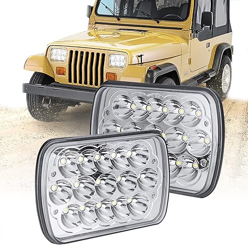 Faros LED de 7 x 6, 5 x 7, 2 unidades, aprobados por puntos, H6054, H5054, haz sellado de alta y baja temperatura para Chevy Blazer Express Van,