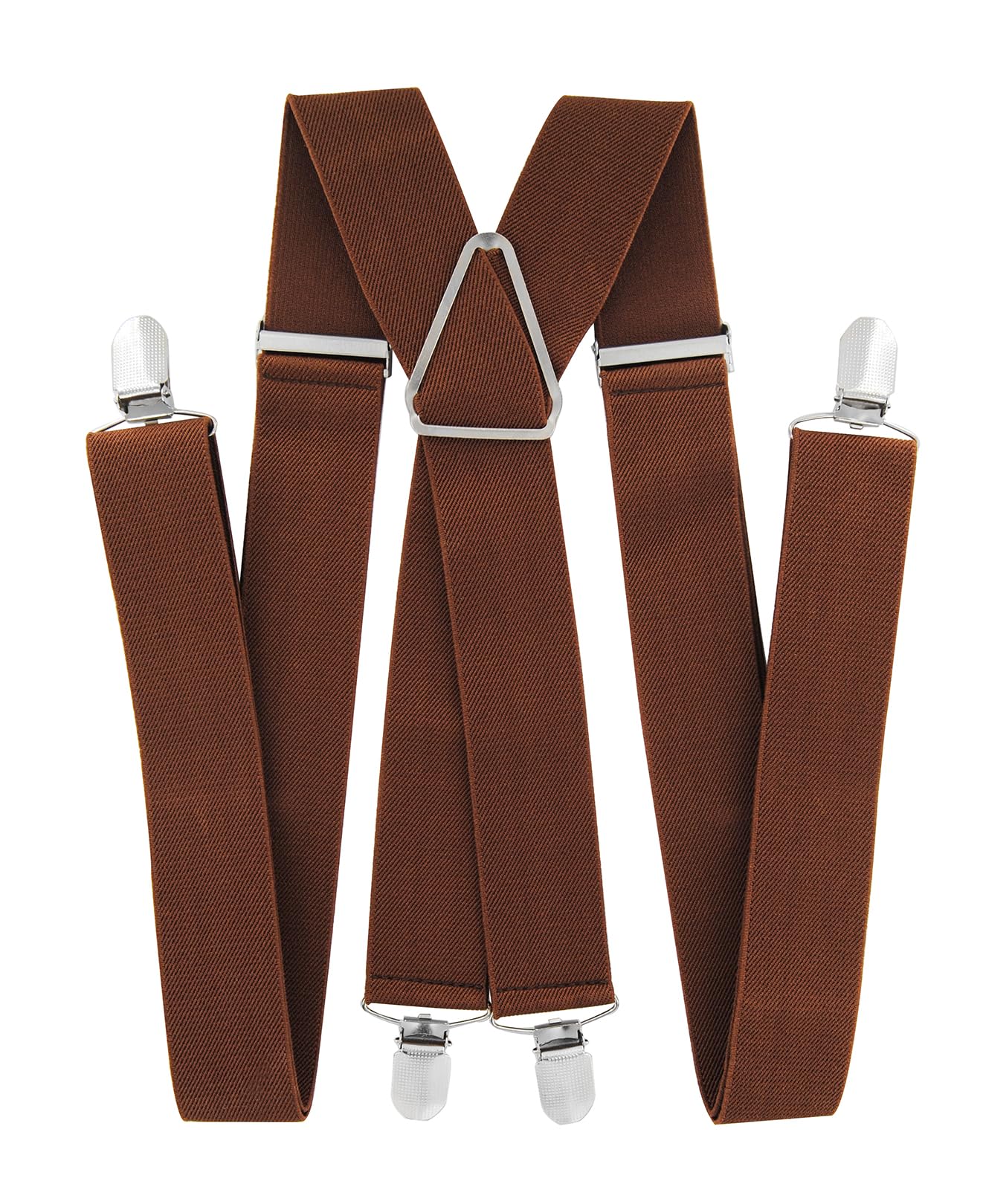 axy Hosenträger für Herren breit 3,5 cm in X-Form mit 4 Hosenträger Clips extra stark längenverstellbar 35mm