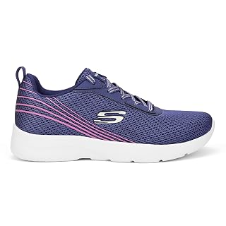 Skechers Womens Dynamight 2.0 Blue Purple Casual Lace Up Shoes