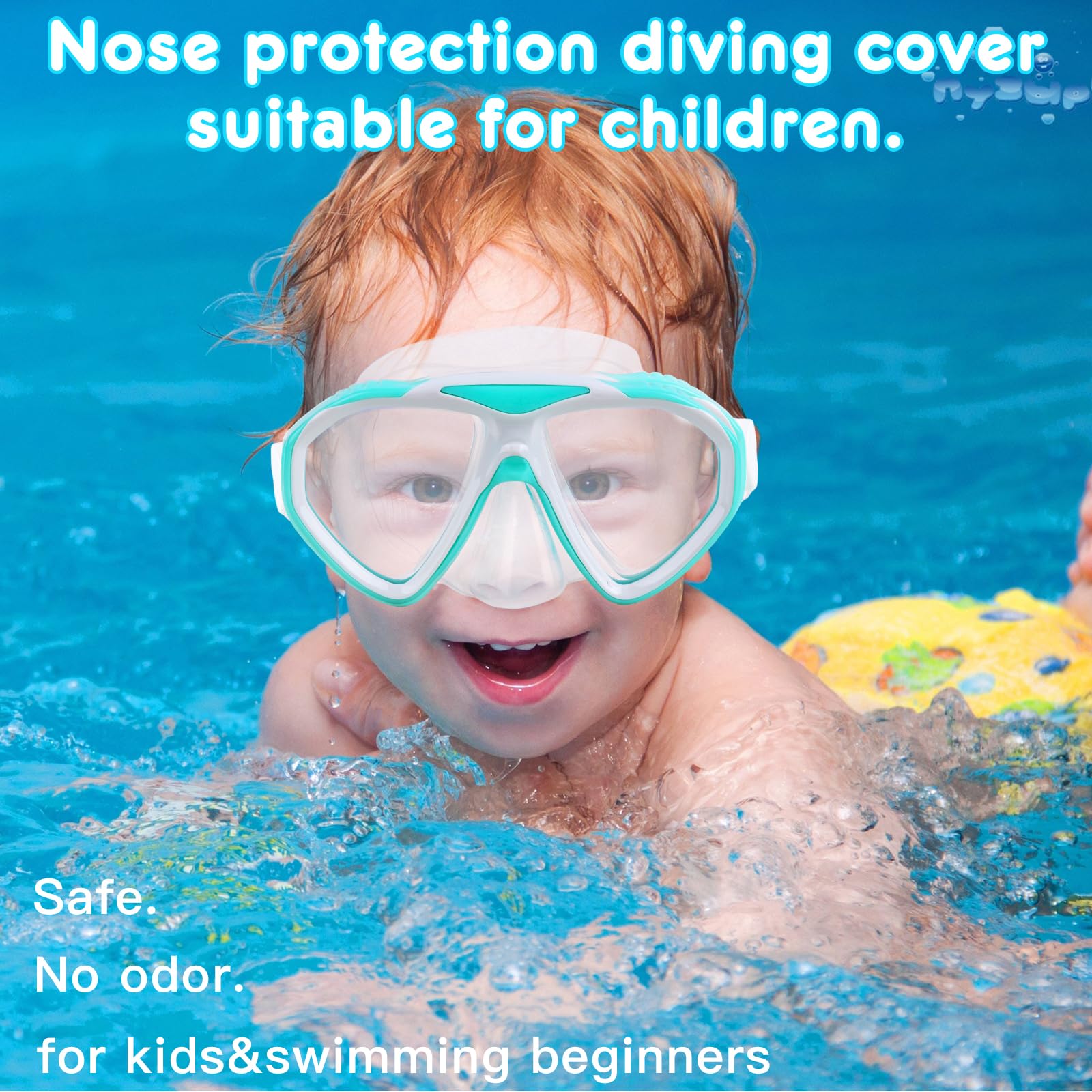 SNZ Lunettes De Natation Enfant 4-en-1 Anti-Buée UV – Kit Complet Avec Bonnet, Pince-Nez & Bouchons D’Oreilles – Piscine & Plage 3-14 Ans