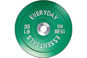 BalanceFrom 35lb Color Coded Olympic Bumper Plate