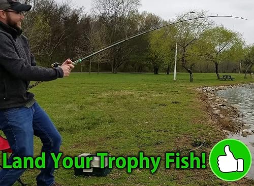 Miniatura 4 de Juego completo de aparejos de bagre | Kit de pesca de gato trofeo con ganchos circulares 8/0, caja de almacenamiento, deslizadores de platina,