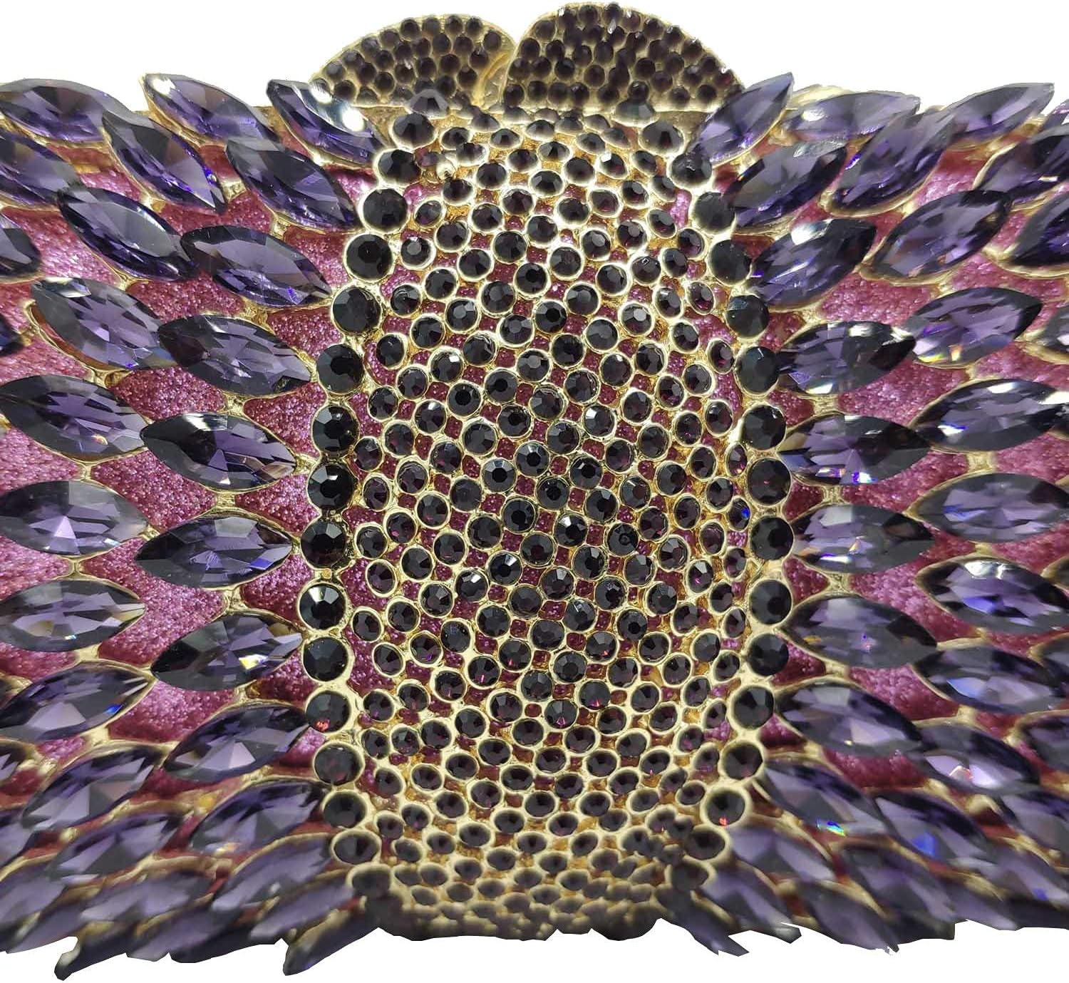 Boutique De FGG Sparkly Crystal Clutch Purse for Women Evening Bags with Spikes Wedding Party Rhinestone Clutch Handbag,Mini - Image 5