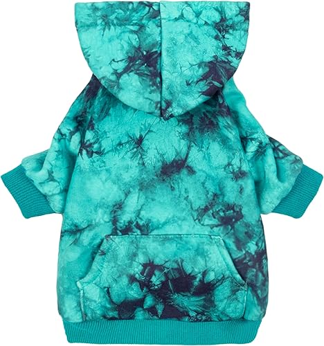 Miniatura 10 de Fitwarm Sudadera con capucha de forro polar para perro, teñido anudado, ropa de invierno para perros pequeños, hembras y niños, sudadera ligera para